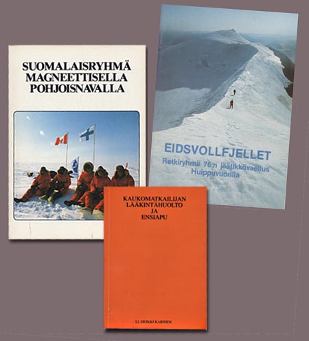 Some finnish books about the arctic expeditions and their medicine
