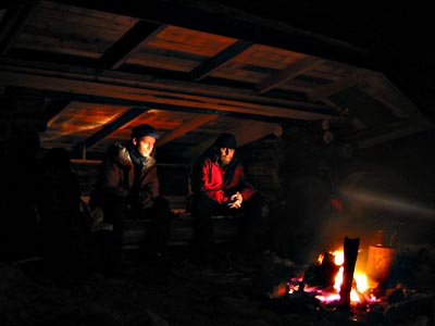 Pete and Sepe spending time at forest